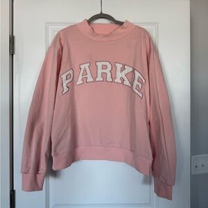 Parke Varsity Mockneck Sweatshirt Cotton Candy